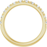 CVD 0.75ctw Diamond French-Set Anniversary Band 14KYG