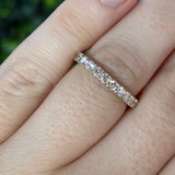 CVD 0.75ctw Diamond French-Set Anniversary Band 14KYG