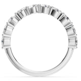 Custom CVD Oval Wedding Band 14KYG
