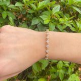 Multi Clover Dia Flex Bangle 0.88ctw 14KYG