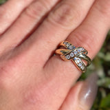 10k Yellow Gold Diamond Fashion Ring 0.5ctw