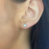 14k WG Dia Earrings 0.1ctw 0.6dwt