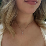 14k WG Dia Pendant 0.12ctw 0.3dwt