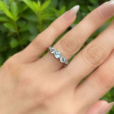 10k WG Aquamarine Ring 0.31ctw