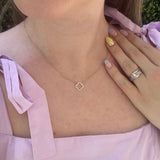 Dia Clover Necklace 14KYG