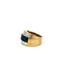 Invisible Set Sapphire & Baguette Ring 14KYG