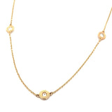 Diamond By Yard Necklace 0.75ctw 14KYG