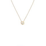 Bezel Set Dia Solitaire Pendant 0.75ctw 14KYG