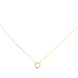 Bezel Set Dia Solitaire Pendant 0.75ctw 14KYG