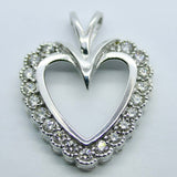 14k WG Dia Pendant 0.75ctw 2.4dwt