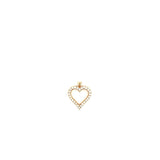 14k YG Dia Heart Pendant 1.04ctw 1.4dwt