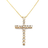 10k YG Dia Necklace 0.8ctw 2.4dwt