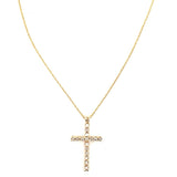 10k YG Dia Necklace 0.8ctw 2.4dwt