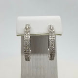 Dia Hoop Earrings 1ctw 10KWG