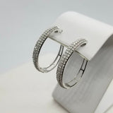 Dia Hoop Earrings 1ctw 10KWG