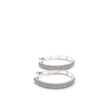Dia Hoop Earrings 1ctw 10KWG