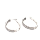 Dia Hoop Earrings 1ctw 10KWG