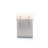 Dia In & Out Hoop Earrings 0.87ctw 14KYG