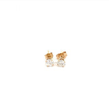 14k YG Dia Earrings 0.66ctw 0.6dwt