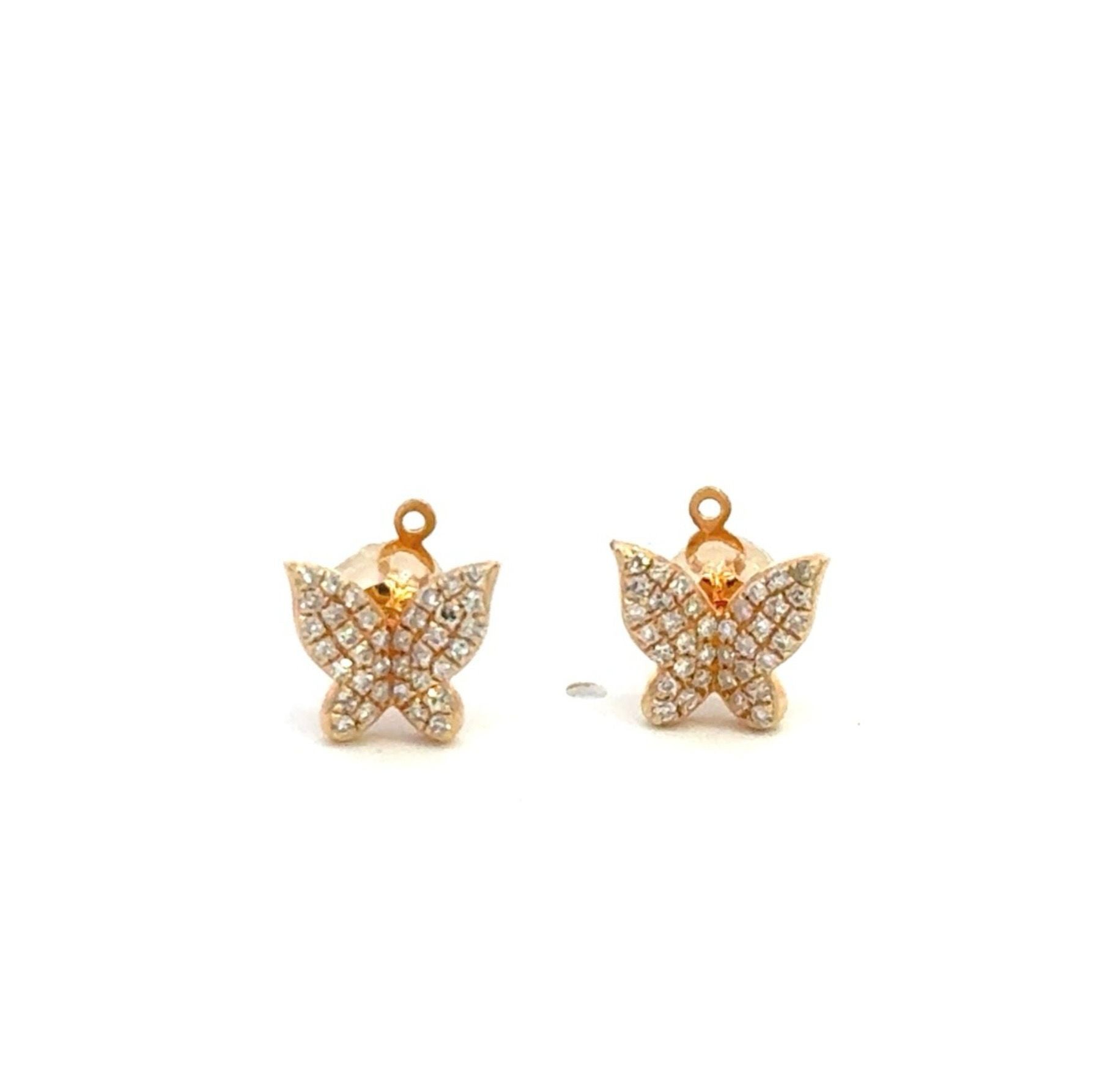 Butterfly Pave Diamond Earrings 0.21ctw