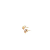 10k YG Dia & Citrine Earrings 0.3ctw 0.8dwt