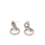 14k WG Dia Earrings 0.96ctw 1.5dwt