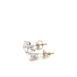 14k WG Dia Earrings 2.18ctw 0.9dwt