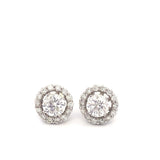 14k WG Dia Earrings 2.18ctw 0.9dwt