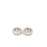 14k WG Dia Earrings 0.84ctw 1.7dwt
