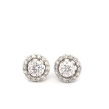 14k WG Dia Earrings 0.84ctw 1.7dwt