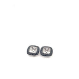 18k WG BLK Dia Jackets 1ctw 2.23dwt