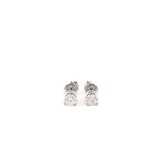 14K WG Stud Earrings 0.50dwt