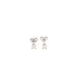14k WG Dia Earrings 0.66ctw 0.5dwt