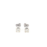 14k WG Dia Earrings 0.6ctw 0.6dwt