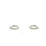 Dainty Dia Huggy Hoops 0.10cttw 14KWG