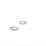 Dainty Dia Huggy Hoops 0.10cttw 14KWG