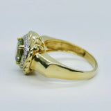 Dia & Peridot Ring
