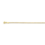 10k Yellow Gold Rope Chain 18" 2.5dwt