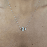 "Evil Eye" Ruby & Diamond Necklace 14KWG