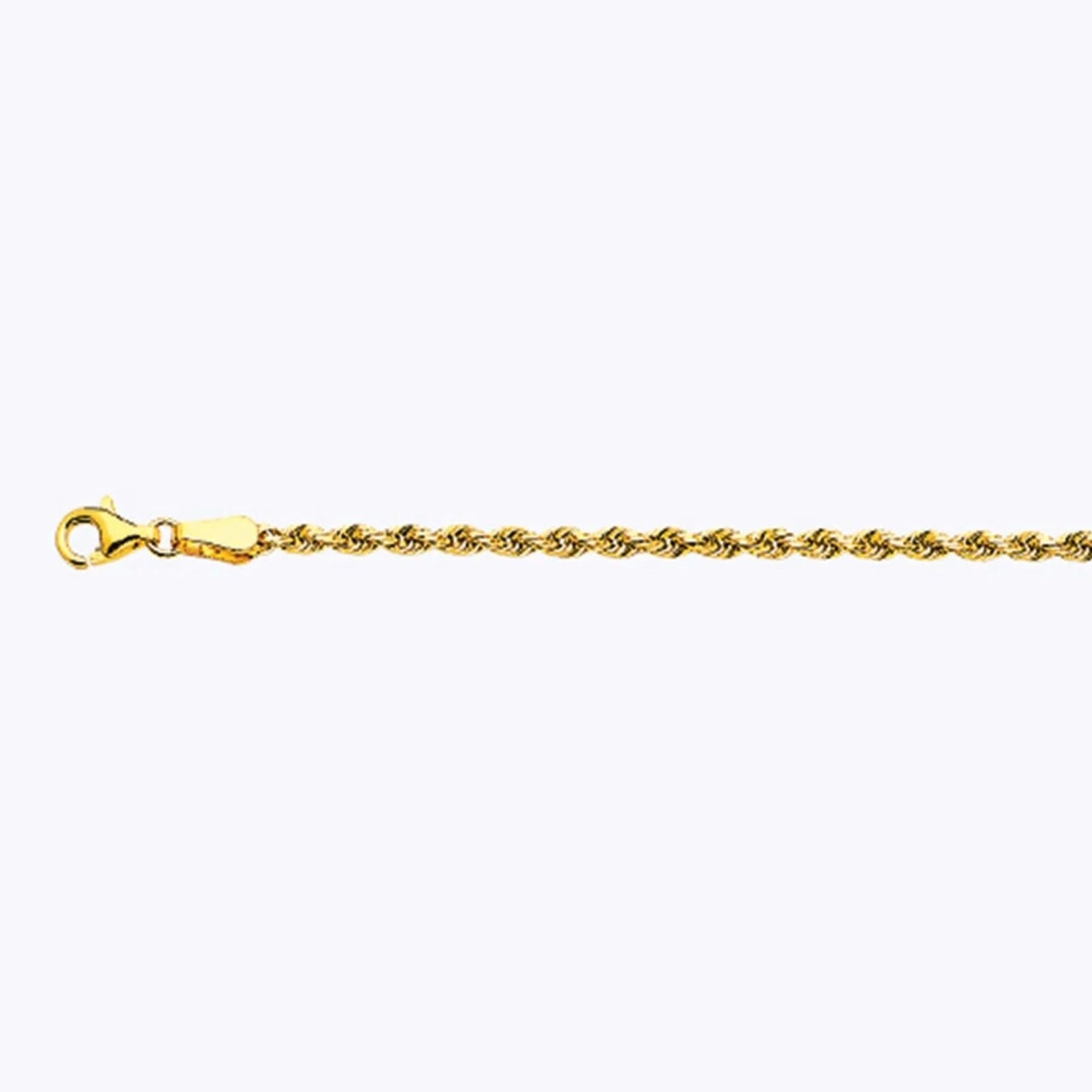 18" D/C Rope Chain 2.5mm 4.8dwt 10KYG