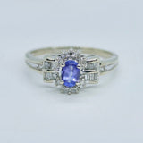 10K WG Dia Tanzanite Ring