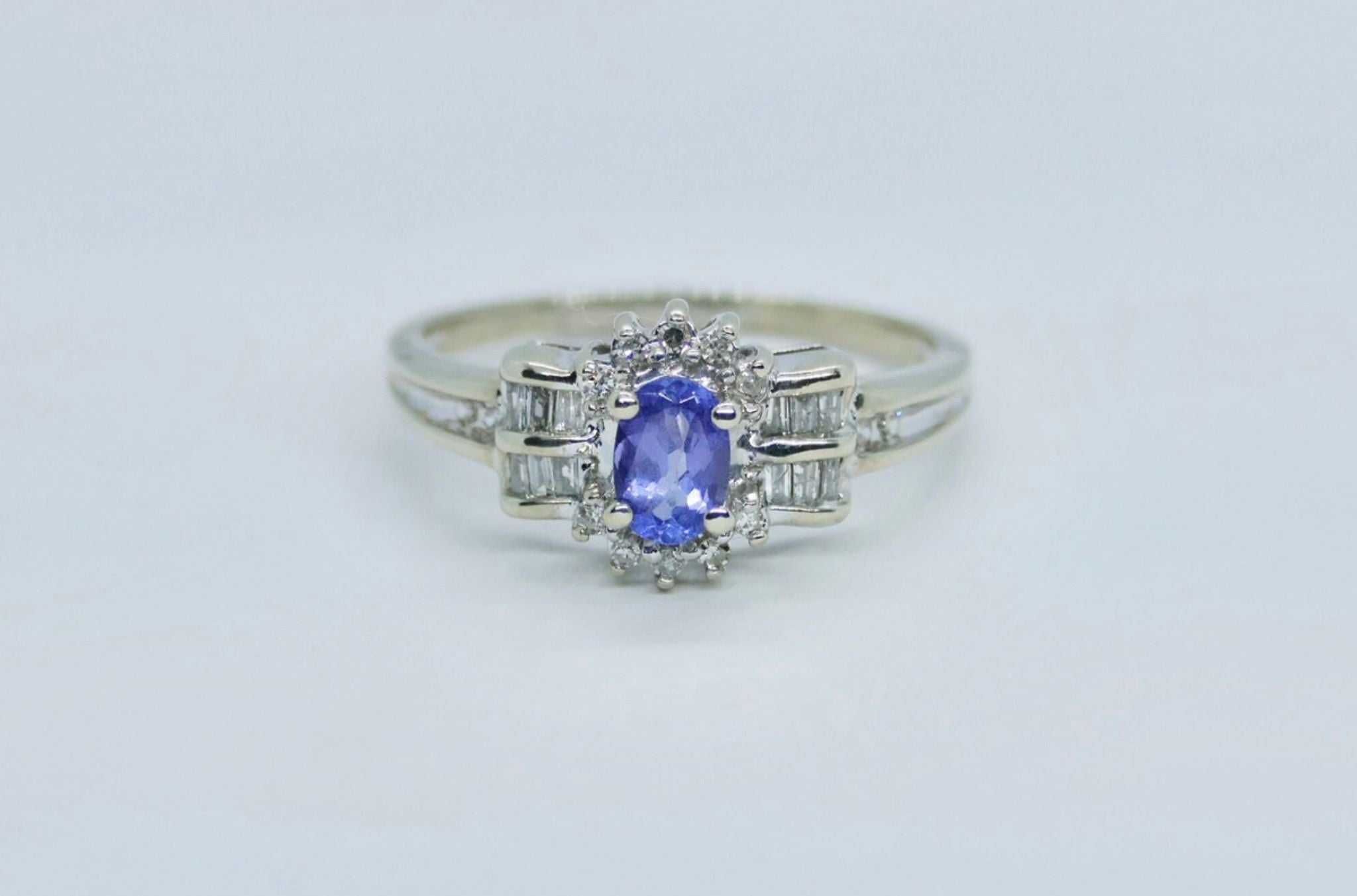 10K WG Dia Tanzanite Ring