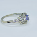 10K WG Dia Tanzanite Ring