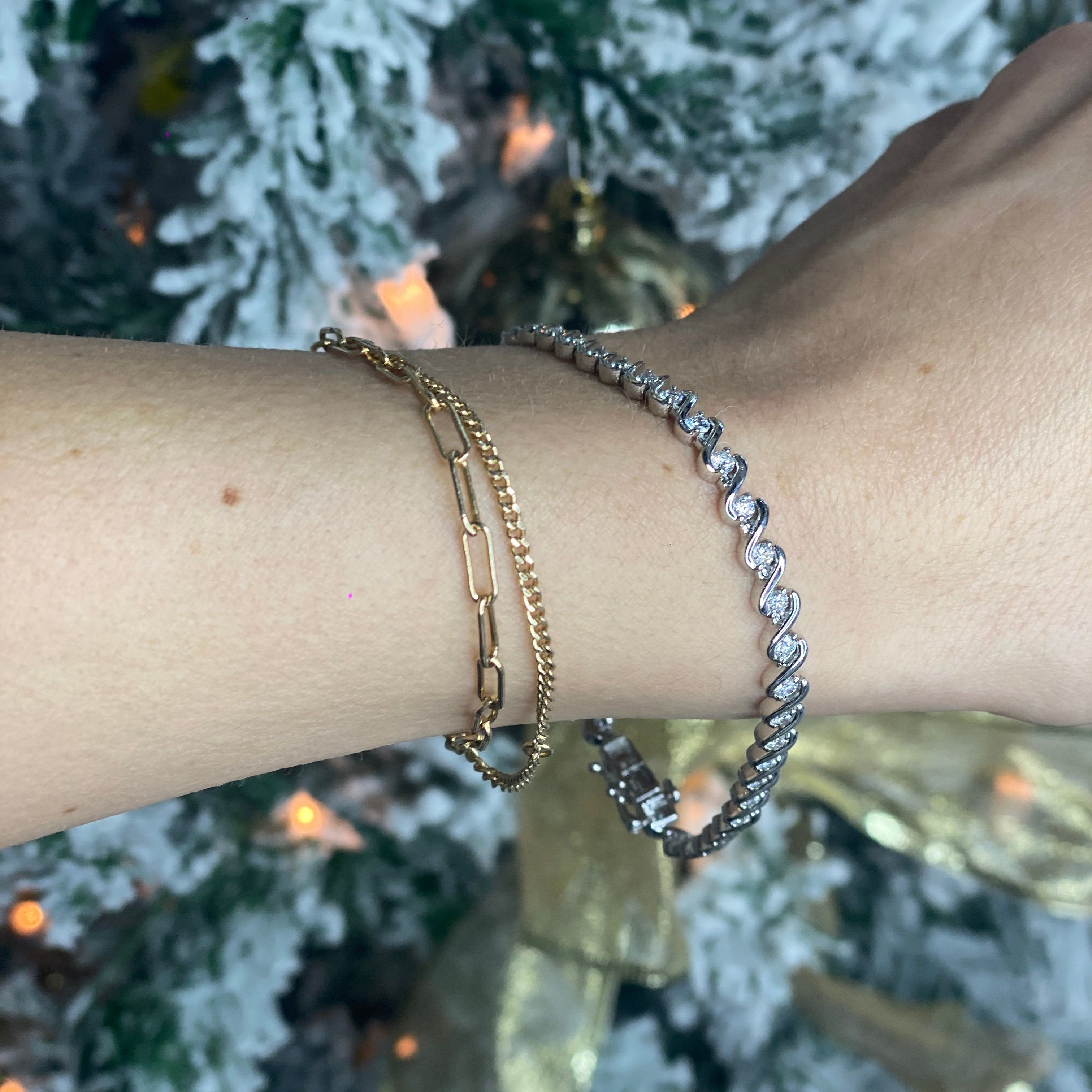 14k White Gold Diamond Bracelet 2.05ctw 7.3dwt