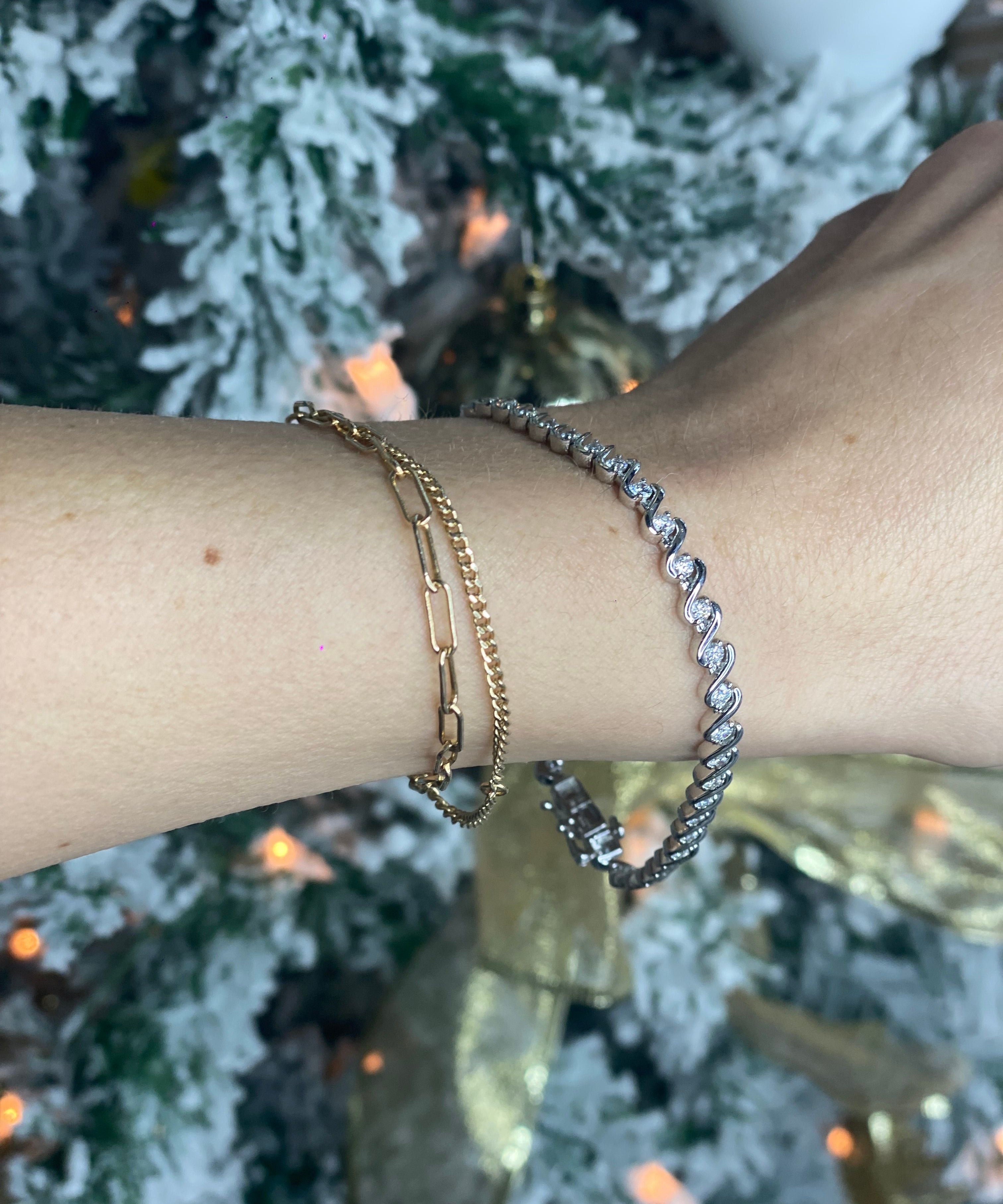 14k White Gold Diamond Bracelet 2.05ctw 7.3dwt
