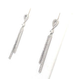 14k WG Dia Drop Earrings 1.1ctw 2.5dwt