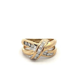 10k Yellow Gold Diamond Fashion Ring 0.5ctw