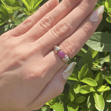 14k Yellow Gold Diamond & Ruby Ring 0.85ctw Sz6