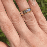 18k Yellow Gold Diamond & Ruby Ring 1ctw