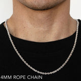 24" D/C Rope Chain 4.25mm 14KWG